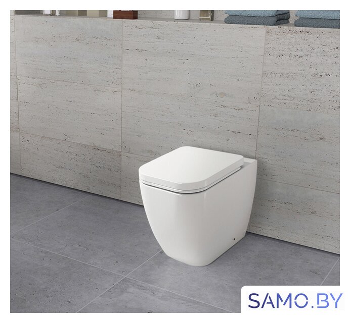Унитаз приставной Lavinia Boho One 33020050 (чаша, пневмокрышка) - Изображение №2 — Интернет-магазин samo.by