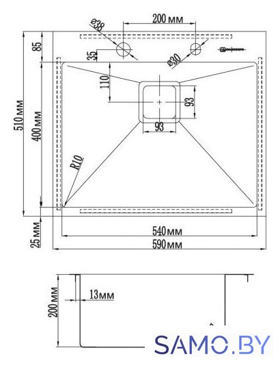 Кухонная мойка Omoikiri Akisame 59-LG 4973082 (светлое золото) - Изображение №2 — Интернет-магазин samo.by