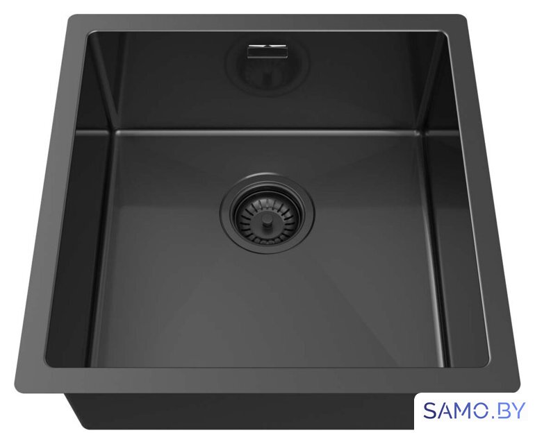 Кухонная мойка ZorG ZRN 4545 Premium PVD Gunblack - Изображение №2 — Интернет-магазин samo.by