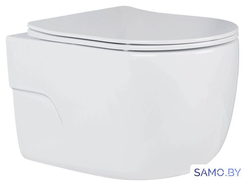Унитаз подвесной Roxen Porto в комплекте с инсталляцией StounFix Dual Fresh 6 в 1 968069 (кнопка: брашированное золото) - Изображение №5 — Интернет-магазин samo.by
