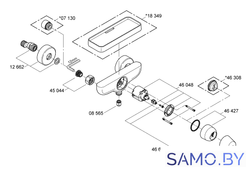 Смеситель Grohe Eurosmart Cosmopolitan 32837000 - Изображение №3 — Интернет-магазин samo.by