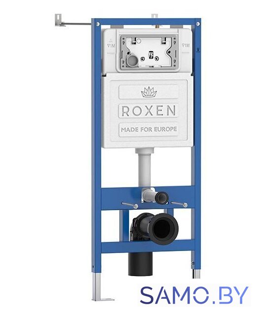 Унитаз подвесной Roxen Antares Tornado в комплекте с инсталляцией StounFix Dual Fresh 6 в 1 968390 (кнопка: оружейная сталь) - Изображение №2 — Интернет-магазин samo.by