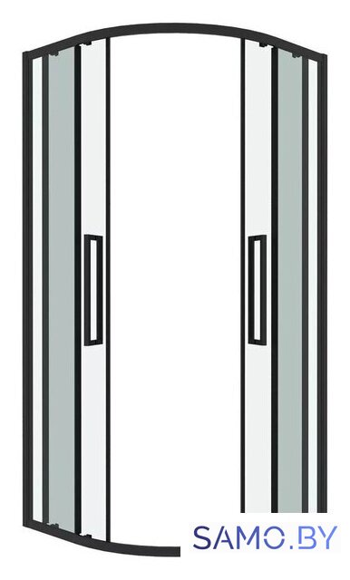Душевой уголок Grossman Cosmo 80x80x195 301.K33.02.8080.21.00 (черный матовый/прозрачное стекло) - Изображение №2 — Интернет-магазин samo.by
