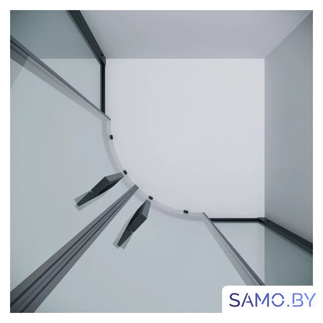 Душевой уголок Grossman Cosmo 80x80x195 301.K33.02.8080.21.00 (черный матовый/прозрачное стекло) - Изображение №6 — Интернет-магазин samo.by