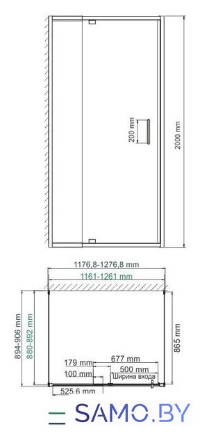 Душевой уголок Wasserkraft Berkel 48P21 - Изображение №3 — Интернет-магазин samo.by