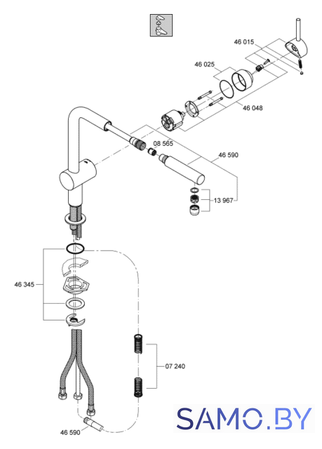 Смеситель Grohe Minta 32168000 - Изображение №3 — Интернет-магазин samo.by