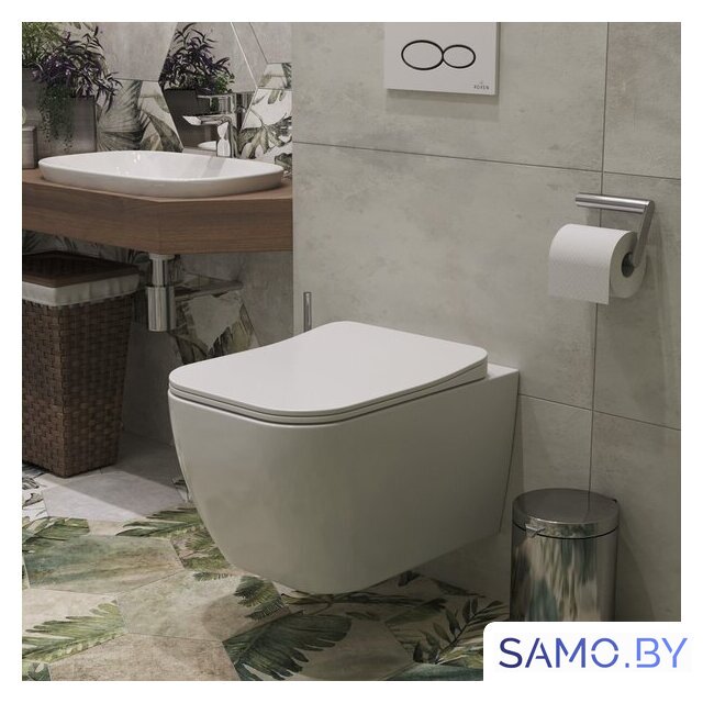 Унитаз подвесной Roxen Cube Bidet 530135-01X Rimless Soft Close с функцией биде - Изображение №2 — Интернет-магазин samo.by