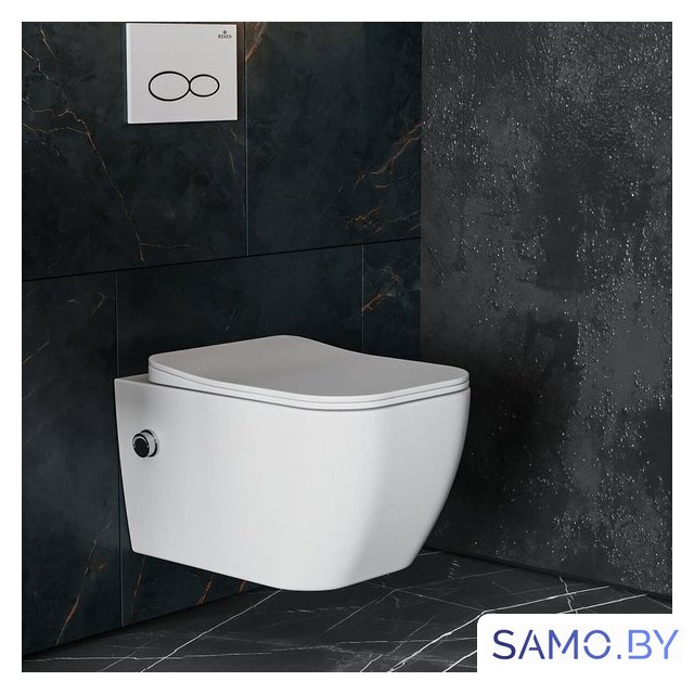 Унитаз подвесной Roxen Cube Bidet 530135-01X Rimless Soft Close с функцией биде - Изображение №1 — Интернет-магазин samo.by