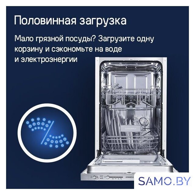 Встраиваемая посудомоечная машина MAUNFELD MLP-08S Light Beam - Изображение №23 — Интернет-магазин samo.by