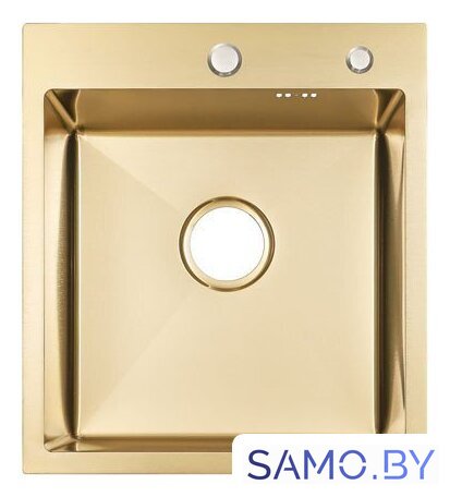 Кухонная мойка ARFEKA ECO AR 450*500 GOLD PVD NANO - Изображение №2 — Интернет-магазин samo.by