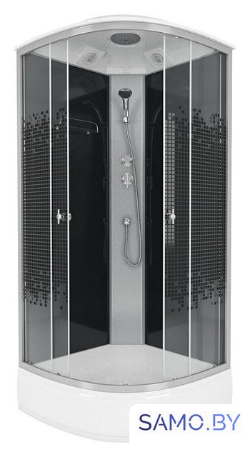 Душевая кабина Niagara NG-3504-14 90x90 (черный, мозаика стекло) - Изображение №2 — Интернет-магазин samo.by