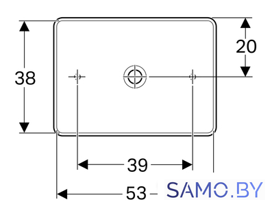 Умывальник Geberit VariForm 500.779.01.2 - Изображение №2 — Интернет-магазин samo.by