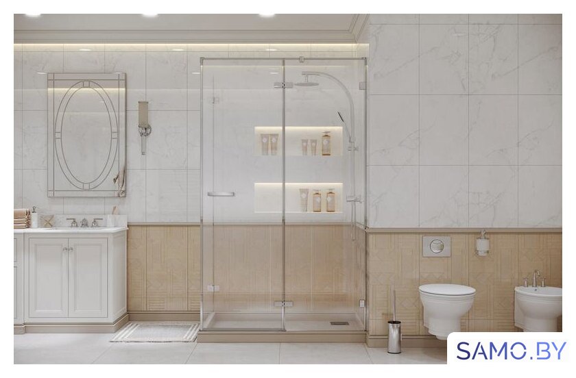 Душевой уголок Ambassador Abner 10011103R 120х80 - Изображение №3 — Интернет-магазин samo.by