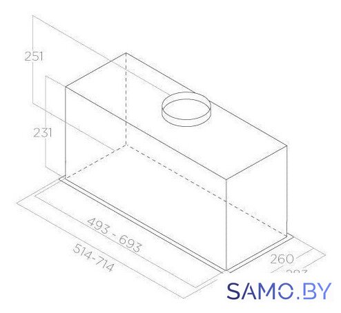 Кухонная вытяжка Elica Fold BL MAT/A/72 PRF0181961 - Изображение №4 — Интернет-магазин samo.by