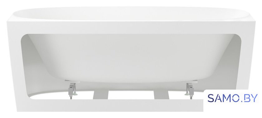 Ванна Wellsee Belle Spa 2.0 160x75 235801001 (пристенная ванна белый глянец, экран, ножки, сифон-автомат хром) - Изображение №3 — Интернет-магазин samo.by