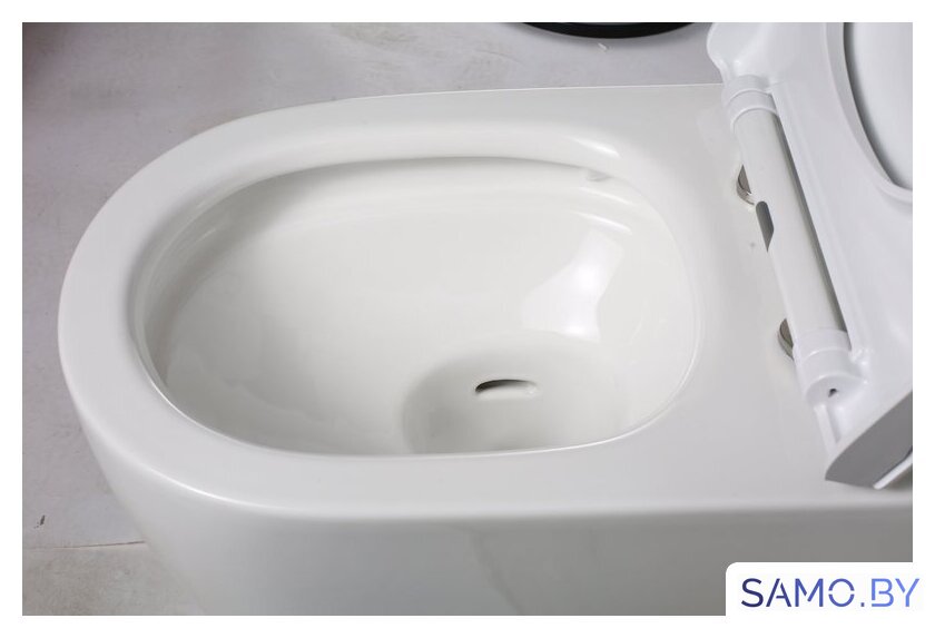 Унитаз подвесной Roxen Porto в комплекте с инсталляцией StounFix Dual Fresh 6 в 1 966078 (кнопка: серый бетон) - Изображение №8 — Интернет-магазин samo.by