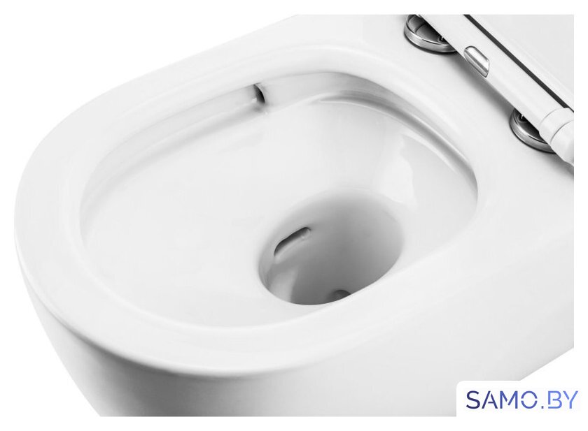 Унитаз подвесной Roxen Porto в комплекте с инсталляцией StounFix Dual Fresh 6 в 1 966078 (кнопка: серый бетон) - Изображение №7 — Интернет-магазин samo.by