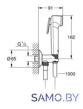 Гигиенический душ Grohe Tempesta-F Trigger Spray 30 26358000 - Изображение №2 — Интернет-магазин samo.by