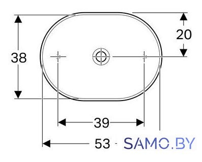 Умывальник Geberit VariForm 500.774.01.2 - Изображение №2 — Интернет-магазин samo.by