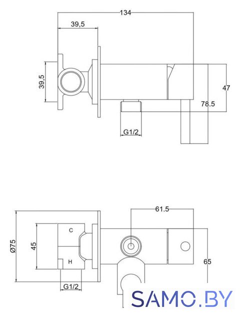 Гигиенический душ Roxen Santi 500940-GM (оружейная сталь) - Изображение №15 — Интернет-магазин samo.by