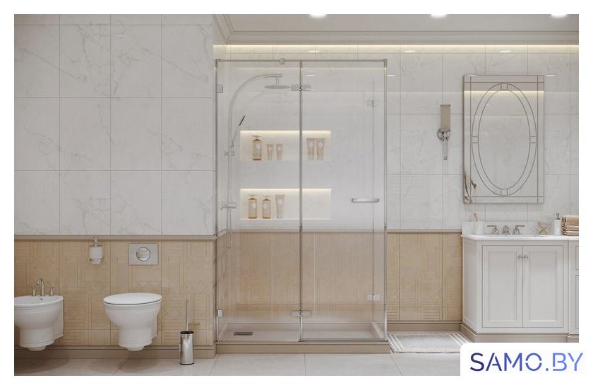 Душевой уголок Ambassador Abner 10011103L 120х80 - Изображение №3 — Интернет-магазин samo.by