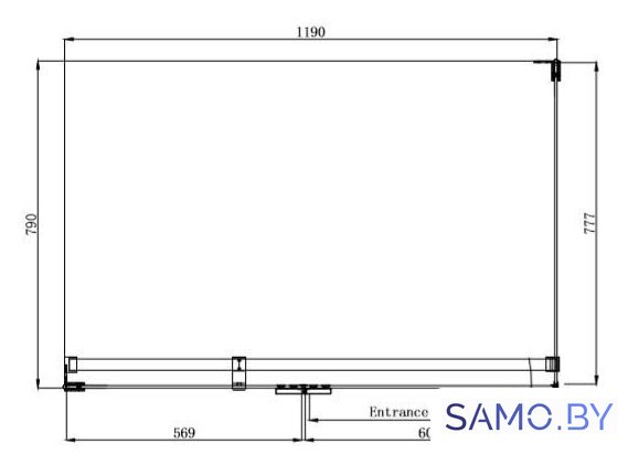 Душевой уголок Ambassador Abner 10011103L 120х80 - Изображение №10 — Интернет-магазин samo.by