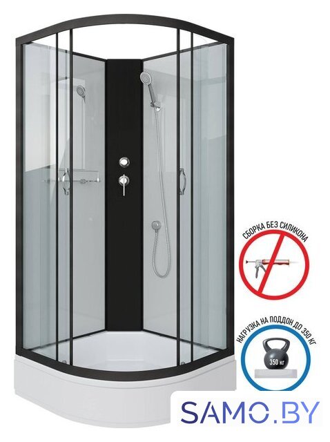 Душевая кабина Niagara NG-6701-14BK 90x90x200 - Изображение №2 — Интернет-магазин samo.by