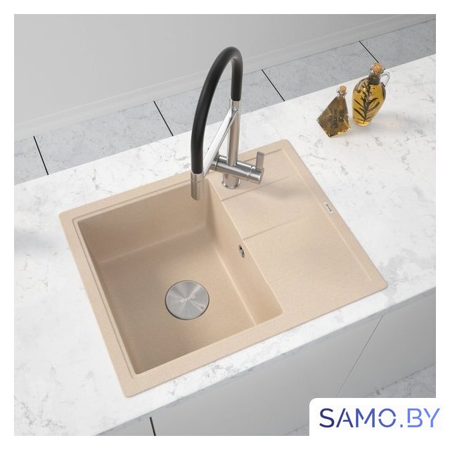 Кухонная мойка ZorG Rock 65 Premium beige - Изображение №1 — Интернет-магазин samo.by