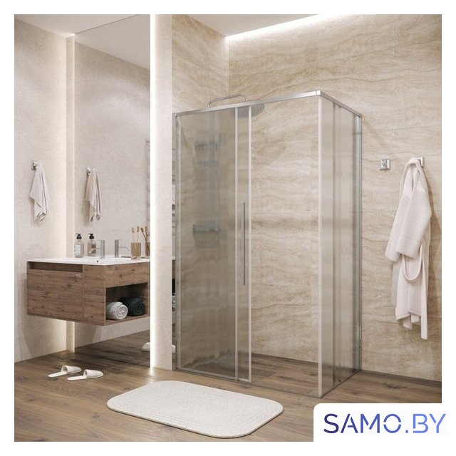 Душевой уголок Grossman Galaxy 100x90x195 120.K33.01.1090.10.02 (хром/стекло шиншилла) - Изображение №8 — Интернет-магазин samo.by