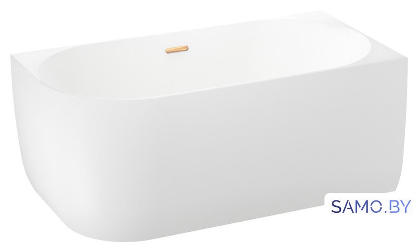 Ванна Wellsee Belle Spa 150x75 235702004 (пристенная ванна (правая) белый глянец, экран, каркас, сифон-автомат золото) - Изображение №2 — Интернет-магазин samo.by