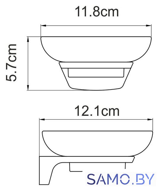 Мыльница Wasserkraft Aisch K-5929 - Изображение №3 — Интернет-магазин samo.by
