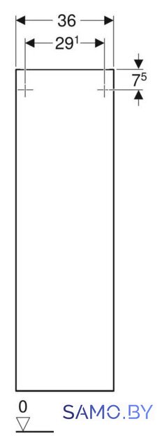  Geberit Шкаф-пенал Smyle Square 36 500.361.JR.1 (темный орех) - Изображение №2 — Интернет-магазин samo.by