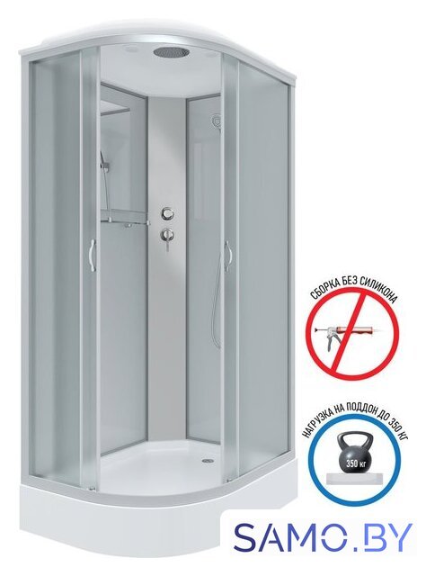 Душевая кабина Niagara NG-3312-14R 120x80x215 (матовое стекло) - Изображение №2 — Интернет-магазин samo.by