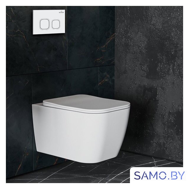 Унитаз подвесной Roxen Cube в комплекте с инсталляцией StounFix Dual Fresh 6 в 1 534002 (кнопка: белый глянец) - Изображение №12 — Интернет-магазин samo.by