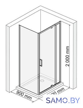 Душевой уголок Wasserkraft Berkel 48P03 - Изображение №3 — Интернет-магазин samo.by