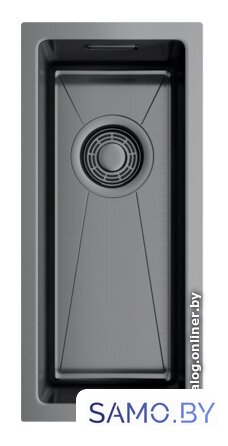 Кухонная мойка Omoikiri Taki 20-U/IF-GM 4973105 (вороненая сталь) - Изображение №1 — Интернет-магазин samo.by