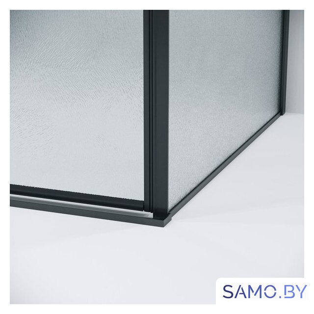 Душевой уголок Grossman Galaxy 100x90x195 120.K33.01.1090.21.02 (черный матовый/стекло шиншилла) - Изображение №5 — Интернет-магазин samo.by