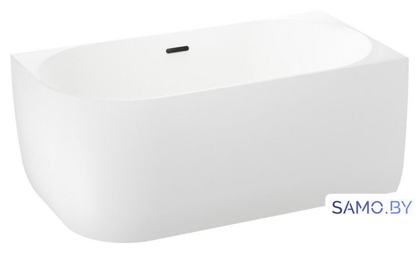 Ванна Wellsee Belle Spa 150x75 235702003 (пристенная ванна (правая) белый глянец, экран, каркас, сифон-автомат матовый черный) - Изображение №2 — Интернет-магазин samo.by