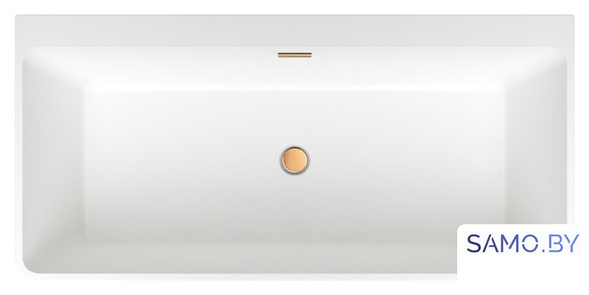 Ванна Wellsee Graceful Pro 168x80 230903004 (отдельностоящая ванна белый глянец, экран, ножки, сифон-автомат золото) - Изображение №4 — Интернет-магазин samo.by