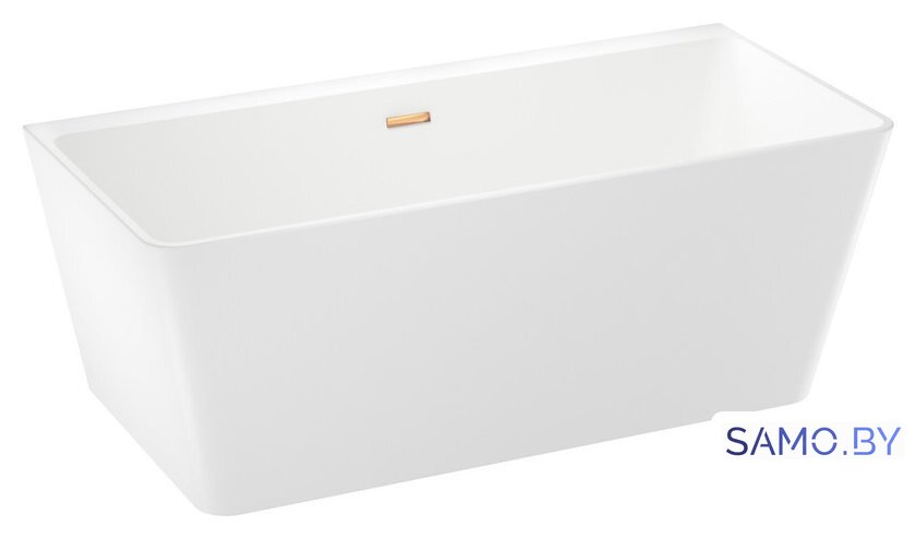Ванна Wellsee Graceful Pro 168x80 230903004 (отдельностоящая ванна белый глянец, экран, ножки, сифон-автомат золото) - Изображение №2 — Интернет-магазин samo.by