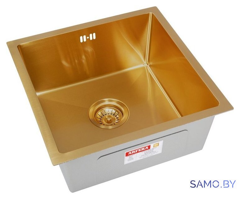 Кухонная мойка ARFEKA ECO AR 450*450 GOLD PVD NANO - Изображение №1 — Интернет-магазин samo.by
