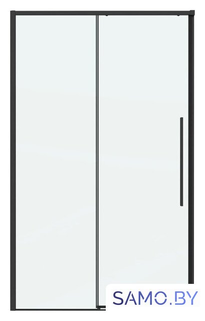 Душевая дверь Grossman Galaxy 100x195 100.K33.01.100.21.00 (черный матовый/стекло прозрачное) - Изображение №1 — Интернет-магазин samo.by