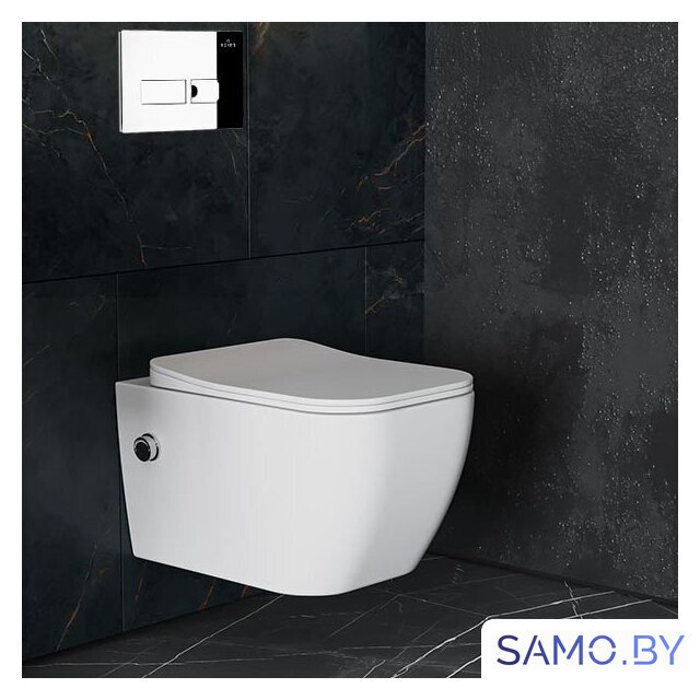 Унитаз подвесной Roxen Cube Bidet One Rimless 6 в 1 StounFix Dual Fresh 596716 (кнопка: хром) - Изображение №11 — Интернет-магазин samo.by