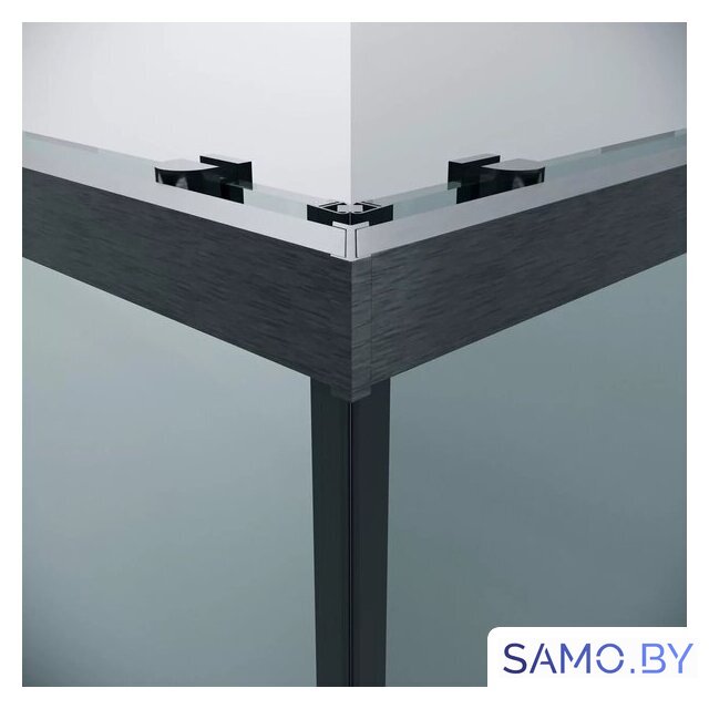 Душевой уголок Grossman Cosmo 80x80x195 300.K33.02.8080.42.00 (графит сатин/прозрачное стекло) - Изображение №4 — Интернет-магазин samo.by
