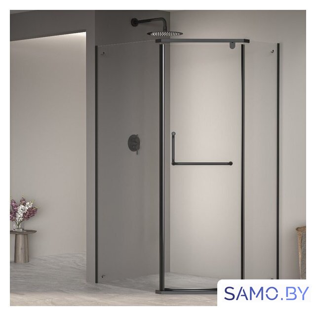 Душевой уголок RGW PA-091B 35089189-14 80x90 (черный/прозрачное стекло) - Изображение №1 — Интернет-магазин samo.by