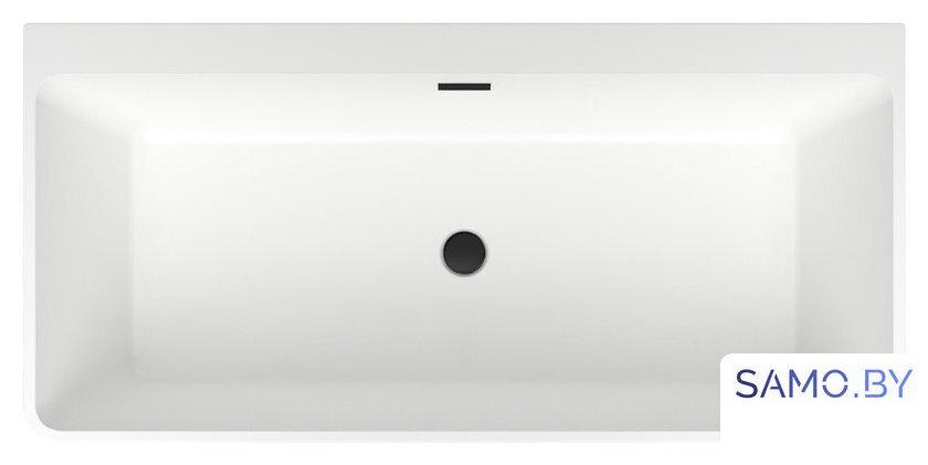Ванна Wellsee Graceful Pro 168x80 230903003 (отдельностоящая ванна белый глянец, экран, ножки, сифон-автомат матовый черный) - Изображение №4 — Интернет-магазин samo.by