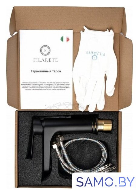 Смеситель Filarete Retta FL5030 (черный матовый) - Изображение №7 — Интернет-магазин samo.by