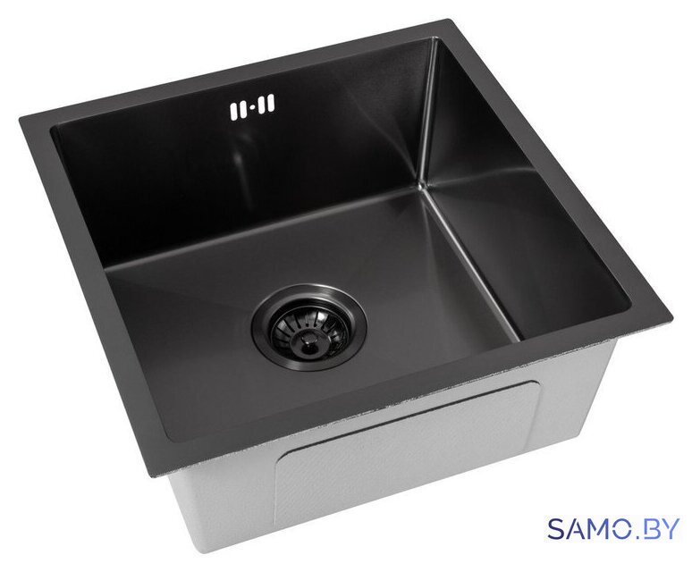 Кухонная мойка ARFEKA ECO AR 450*450 BLACK PVD NANO - Изображение №1 — Интернет-магазин samo.by