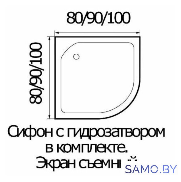 Душевой уголок River Don XL 90/24 MT (с поддоном) - Изображение №7 — Интернет-магазин samo.by