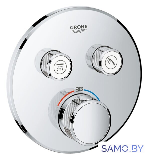Смеситель без скрытого механизма Grohe Grohtherm SmartControl 29119000 (хром) - Изображение №1 — Интернет-магазин samo.by